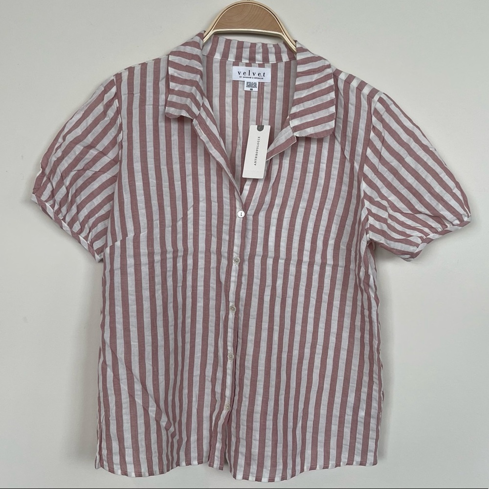 NWT Gorgeous Button Down - Velvet by Graham and Spencer